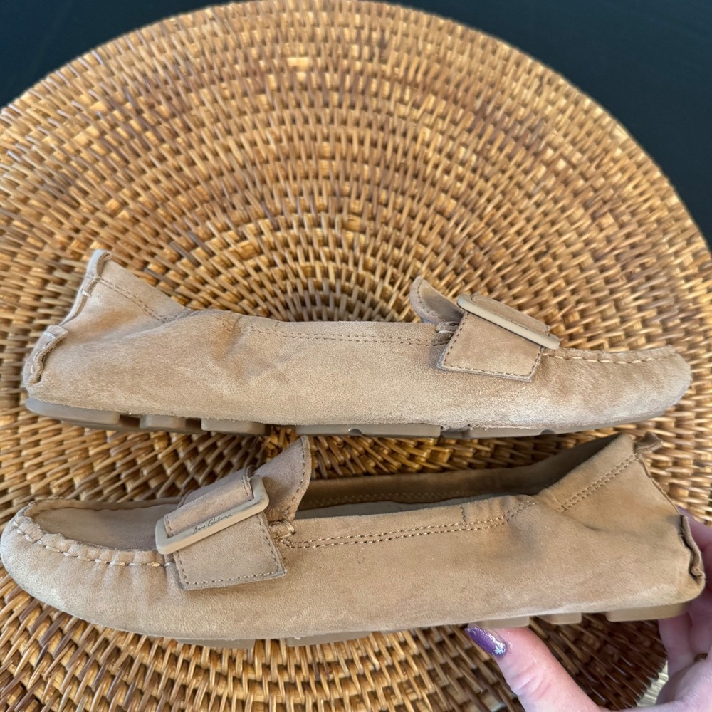 Sam Edelman Felicia‎ Tan Suede Buckle Loafers Flats Womens 7.5M - Picture 5 of 7